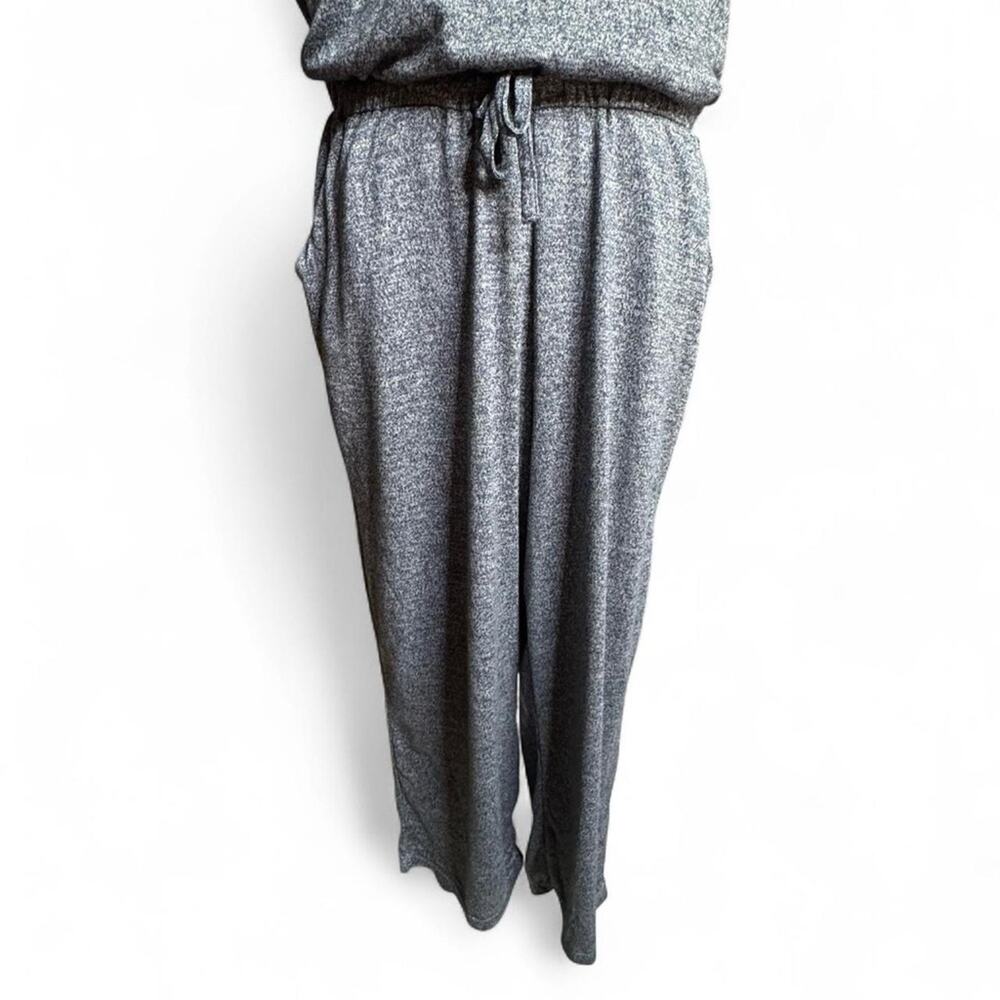 32 Degrees Cool Gray Sleeveless V-Neck Drawstring Jumpsuit M - Picture 6 of 9